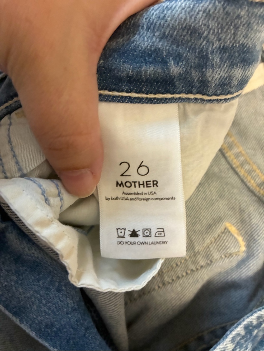 MOTHER The Hustler Ankle Chew Jeans Size 26 - Picture 9 of 12